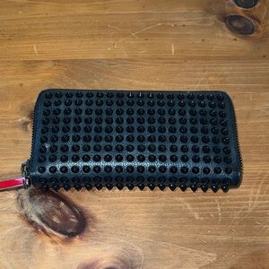 Christian Louboutin Black Studded Wallet